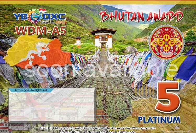 EDISI WDM-A5 – BHUTAN AWARD